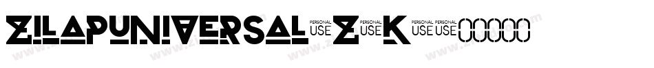 ZilapUniversal-z2K3字体转换