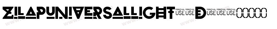 ZilapUniversalLight-5D78字体转换