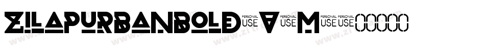 ZilapUrbanBold-v5M7字体转换