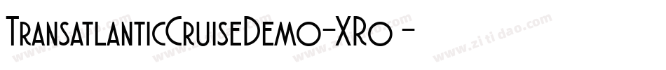 TransatlanticCruiseDemo-XRo9字体转换