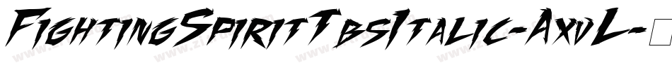 FightingSpiritTbsItalic-AxvL字体转换