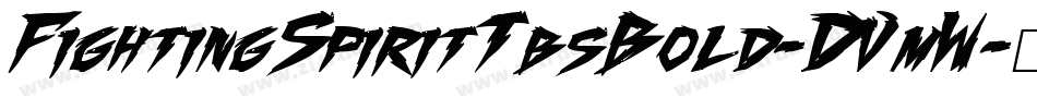 FightingSpiritTbsBold-DVmW字体转换