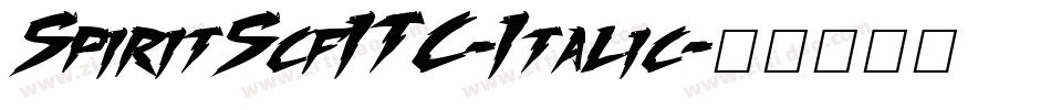 SpiritScfITC-Italic字体转换