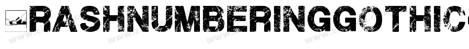Crashnumberinggothic-MAjp字体转换