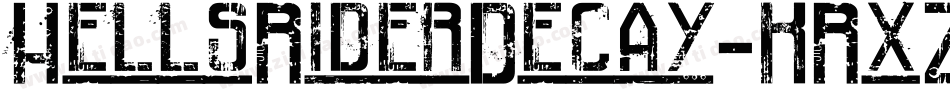 HellsRiderDecay-KRxZ字体转换