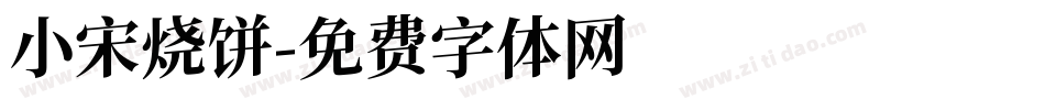 小宋烧饼字体转换