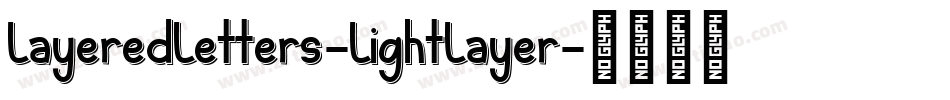 LayeredLetters-LightLayer字体转换