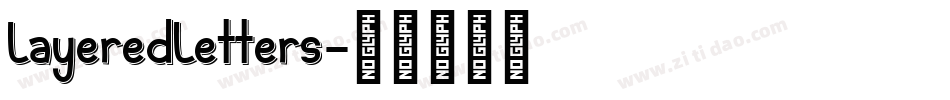 LayeredLetters字体转换