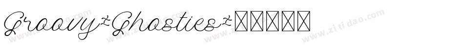 Groovy-Ghosties字体转换