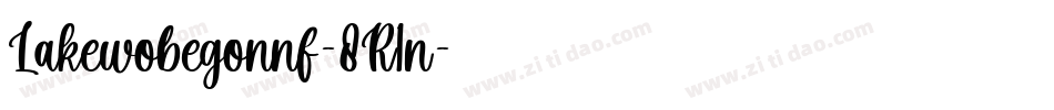 Lakewobegonnf-8R1n字体转换