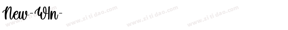 New-W1n字体转换