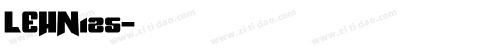 LEHN125字体转换