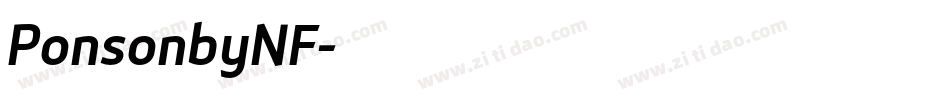 PonsonbyNF字体转换