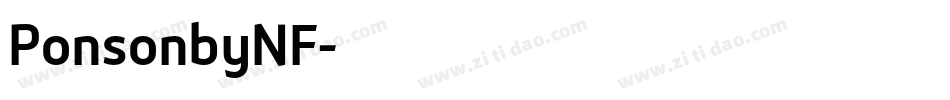 PonsonbyNF字体转换