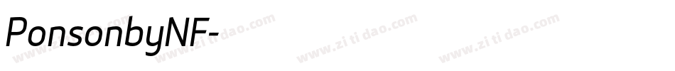 PonsonbyNF字体转换