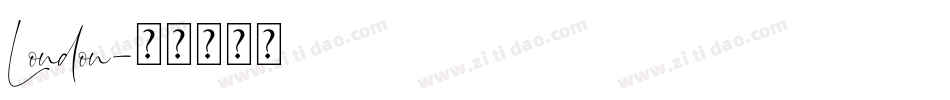 London字体转换