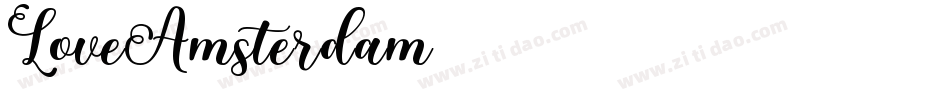 LoveAmsterdam字体转换