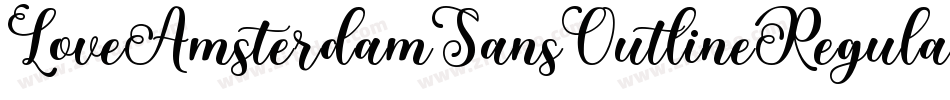 LoveAmsterdamSansOutlineRegular-axPWm字体转换 LoveAmsterdamSansOutlineRegular-axPWm字体转换
