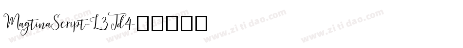 MagtinaScript-L3Jd4字体转换