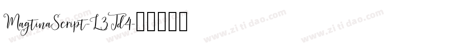 MagtinaScript-L3Jd4字体转换