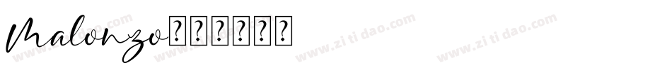 Malonzo字体转换