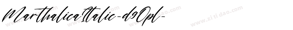 MarthalicaItalic-d9Opl字体转换