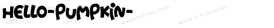 Hello-Pumpkin字体转换