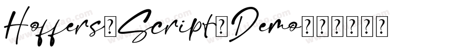 Hoffers-Script-Demo字体转换
