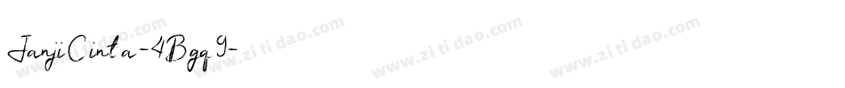 JanjiCinta-4Bgq9字体转换