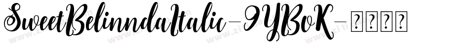 SweetBelinndaItalic-9YBvK字体转换