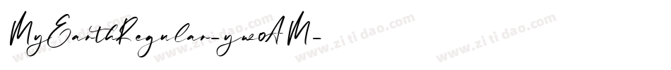 MyEarthRegular-yw0AM字体转换