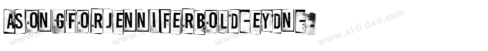 ASongForJenniferBold-eYdn字体转换