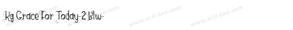KgGraceForToday-2Blw字体转换