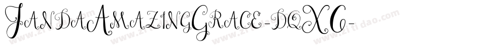 JandaAmazingGrace-dqX6字体转换