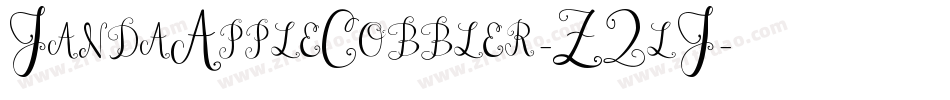 JandaAppleCobbler-Z2lJ字体转换