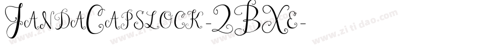 JandaCapslock-2BXe字体转换 JandaCapslock-2BXe字体转换