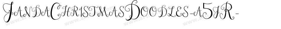 JandaChristmasDoodles-a5jR字体转换