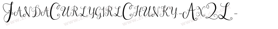 JandaCurlygirlChunky-Ax2L字体转换