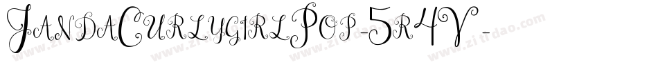 JandaCurlygirlPop-5r4V字体转换