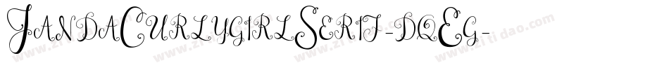 JandaCurlygirlSerif-dqEg字体转换