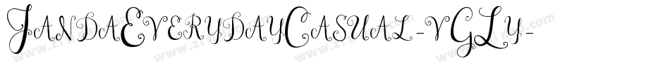 JandaEverydayCasual-vGLy字体转换