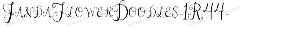 JandaFlowerDoodles-1R44字体转换