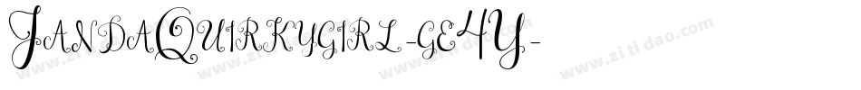 JandaQuirkygirl-ge4Y字体转换
