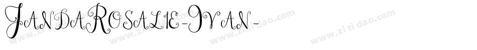 JandaRosalie-9van字体转换 JandaRosalie-9van字体转换