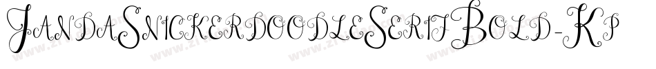 JandaSnickerdoodleSerifBold-KpnZ字体转换 JandaSnickerdoodleSerifBold-KpnZ字体转换