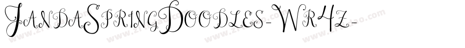 JandaSpringDoodles-Wr4z字体转换