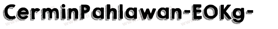 CerminPahlawan-EOKg字体转换