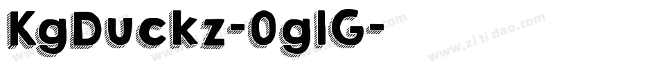 KgDuckz-0glG字体转换