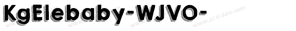 KgElebaby-WJVO字体转换