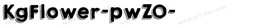 KgFlower-pwZO字体转换